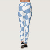 Blauw-witte Leggings (Achterkant)