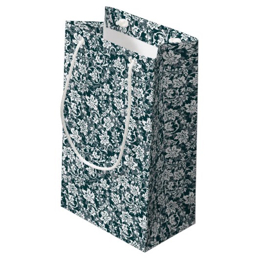  Blauw-witte lentekoraal Klein Cadeauzakje (Achterkant Gekanteld)