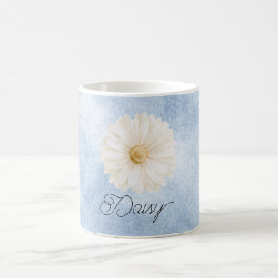 Blauw Witte Madeliefjesbloem Koffiemok