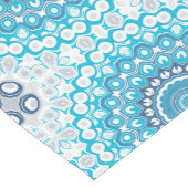 Blauw-witte Mandala Frosted Winter Geometric Medium Tafelloper (Hoek)