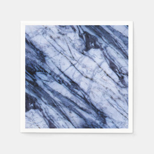 Blauw & Witte Marmeren Steen Rots Draai Modern Chi Servet