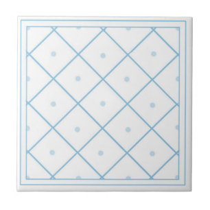 Blauw-witte Marokkaanse Tegel Tegeltje