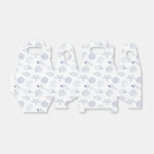 Blauw Witte Met De Hand Getekende Schelpen Strand  Bedankdoosjes (Uitgevouwen)