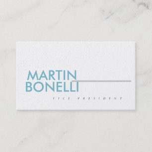 Blauw Witte Minimalistische Professionele Luxe Par Visitekaartje