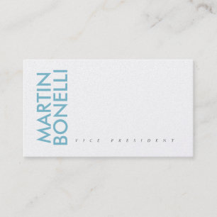 Blauw Witte Minimalistische Professionele Luxe Par Visitekaartje