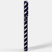 Blauw Witte Moderne Chevron Patroon Case-Mate iPhone Case (Achterkant / Rechts)
