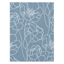 Blauw Witte Moderne Wilde Bloem