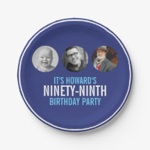 Blauw-witte negenennegentigste verjaardagsfeest 