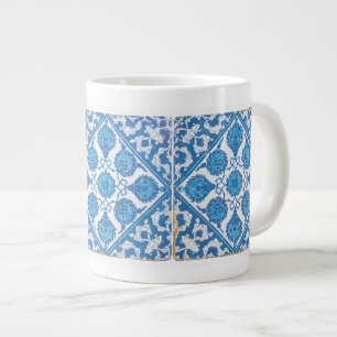 Blauw Witte Neptegel Delft Korenbloemen Grote Koffiekop