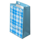 Blauw & Witte Papieren Cadeautas (Voorkant Gekanteld)