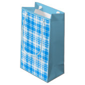Blauw & Witte Papieren Cadeautas (Achterkant Gekanteld)