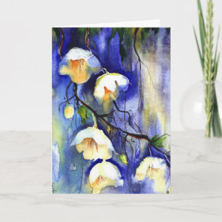 Blauw-witte paraplu's uit de hemel kaart
