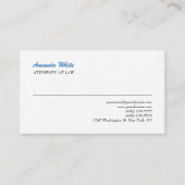 Blauw-witte peulvlek professionele minimalist visitekaartje (Voorkant)