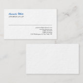 Blauw-witte peulvlek professionele minimalist visitekaartje (Voorkant / Achterkant)