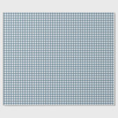 Blauw witte plaid schattig cadeaupapier (Vlak)