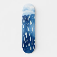 Blauw-witte regen laat het regenachtige dagpatroon