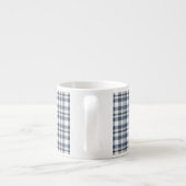 Blauw Witte Ruit 1 Espresso Kop (Achterkant)