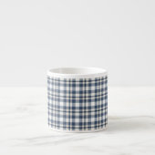 Blauw Witte Ruit 1 Espresso Kop (Voorkant)