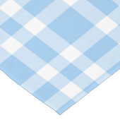 Blauw Witte Ruitenpatroon Medium Tafelloper (Hoek)