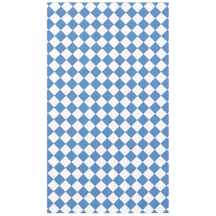 Blauw Witte Ruitjes Diamant Patroon Tafelkleed