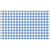 Blauw Witte Ruitjes Diamant Patroon Tafelkleed (Voorkant (Horizontaal))