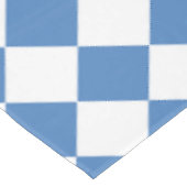 Blauw Witte Ruitjes Diamant Patroon Tafelkleed (Gekanteld)