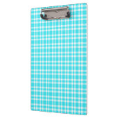 Blauw Witte Ruitjesprint Klembord (Links)