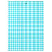 Blauw Witte Ruitjesprint Klembord (Achterkant)