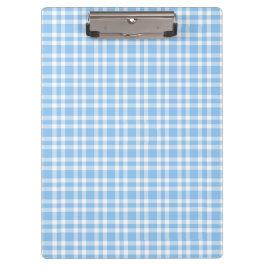 Blauw Witte Ruitjesprint Klembord