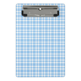 Blauw Witte Ruitjesprint Mini Klembord