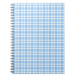 Blauw Witte Ruitjesprint Notitieboek
