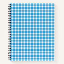 Blauw Witte Ruitjesprint Notitieboek