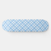 Blauw Witte Ruitjesprint Persoonlijk Skateboard (Horizontaal)