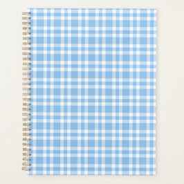 Blauw Witte Ruitjesprint Planner