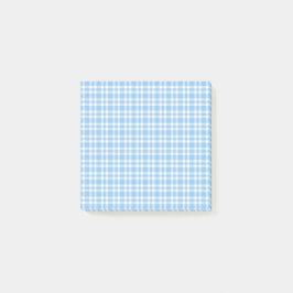 Blauw Witte Ruitjesprint Post-it® Notes