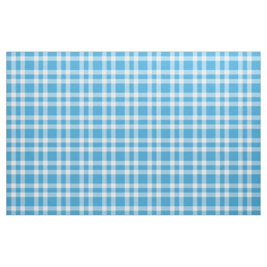 Blauw Witte Ruitjesprint Stof (Yard (91,4 cm))