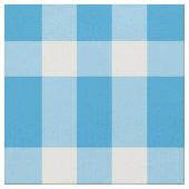 Blauw Witte Ruitjesprint Stof (Close Up)
