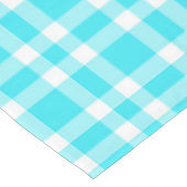 Blauw Witte Ruitjesprint Tafelkleed (Gekanteld)