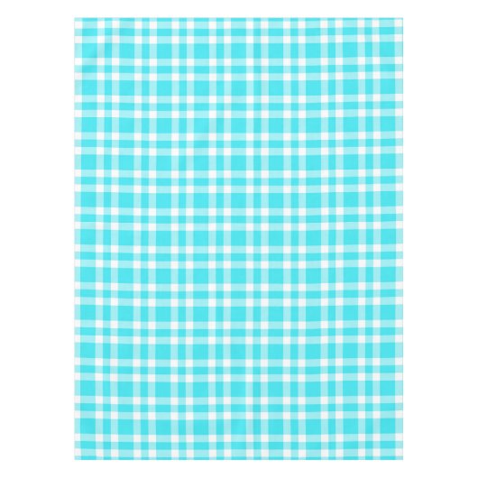 Blauw Witte Ruitjesprint Tafelkleed (Voorkant)