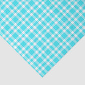 Blauw Witte Ruitjesprint Tissuepapier (Detail)