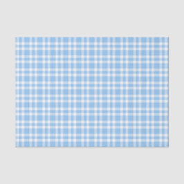 Blauw Witte Ruitjesprint Tissuepapier