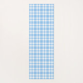 Blauw Witte Ruitjesprint Yogamat (Achterkant)