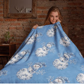 Blauw Witte Sneeuwman Kerstboom Rok