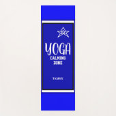 Blauw-Witte Ster Naam Yogamat (Voorkant)