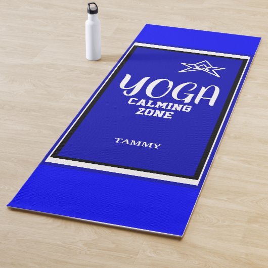 Blauw-Witte Ster Naam Yogamat (In situ)