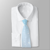 Blauw&Witte ster Stropdas (Gebonden)