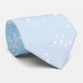 Blauw&Witte ster Stropdas (Opgerold)