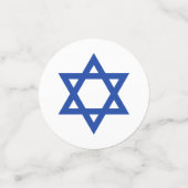 Blauw-witte ster van David Tree of Life Confetti (Kleine voorkant)