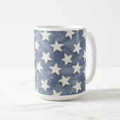 Blauw Witte Sterren Koffiemok (Voorkant rechts)