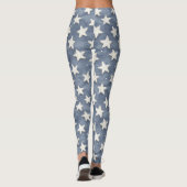 Blauw Witte Sterren Leggings (Achterkant)